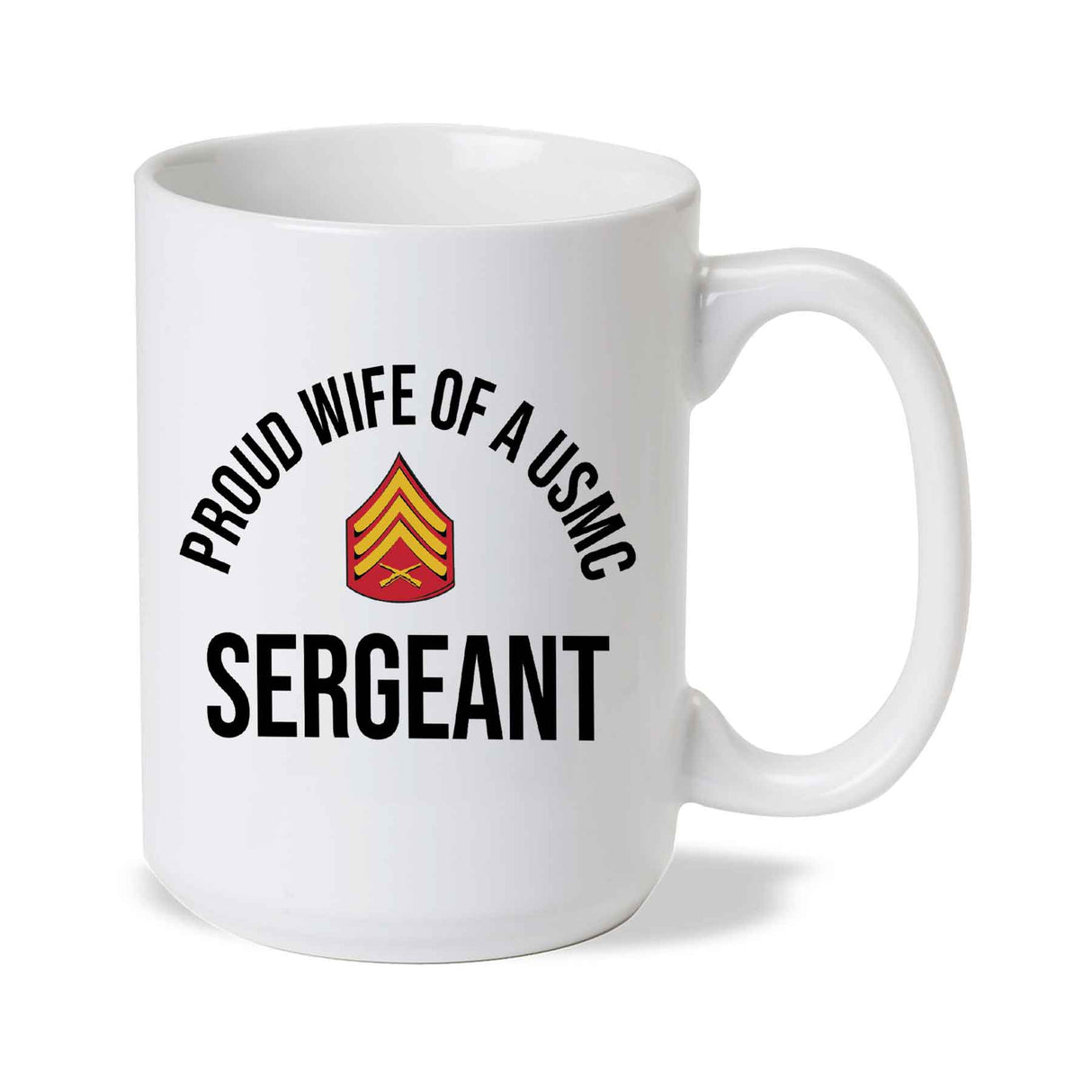 Wife of a Marine Choose Your Rank Mug - SGT GRIT