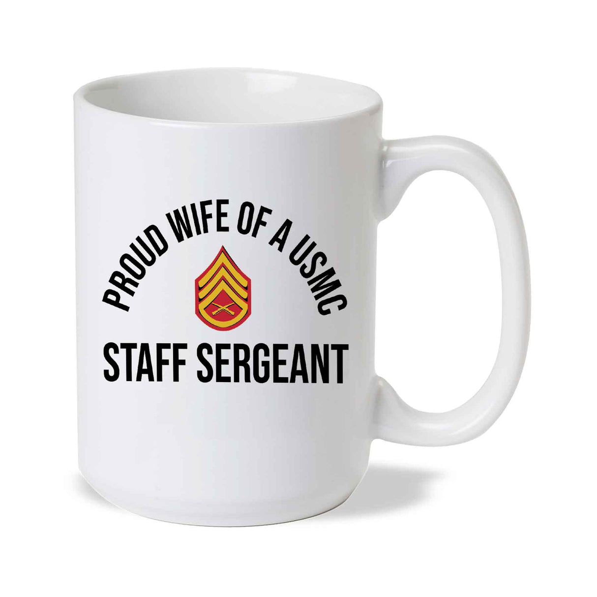 Wife of a Marine Choose Your Rank Mug - SGT GRIT