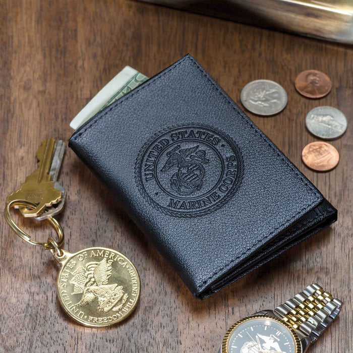USMC Seal Tri-Fold Wallet