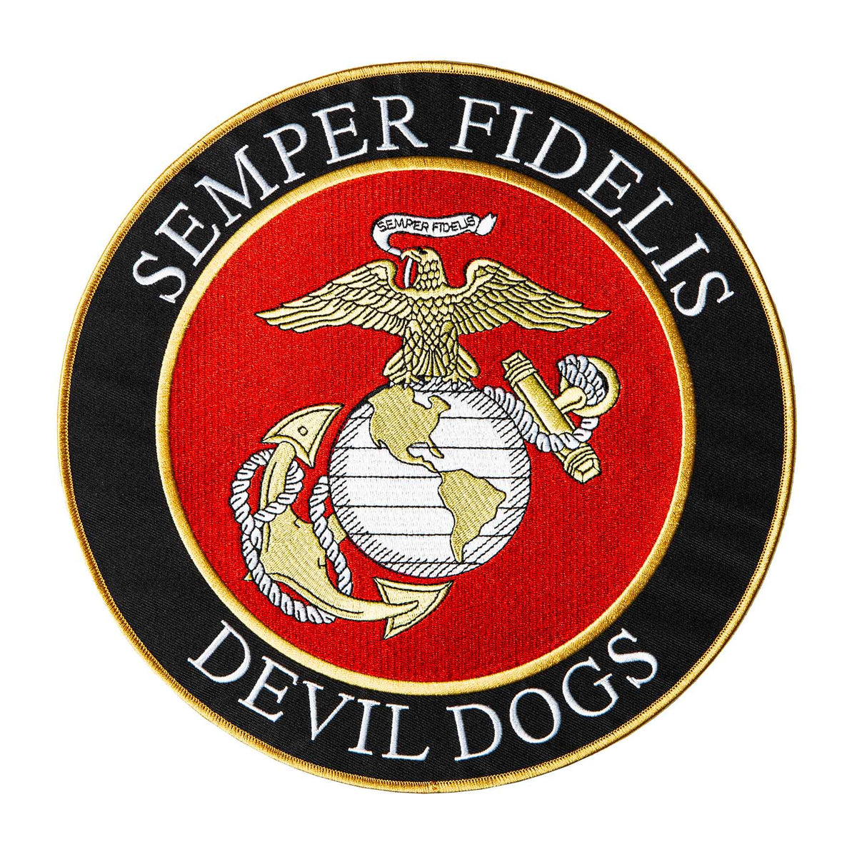 USMC Semper Fidelis Devil Dogs 10 inch Patch - SGT GRIT