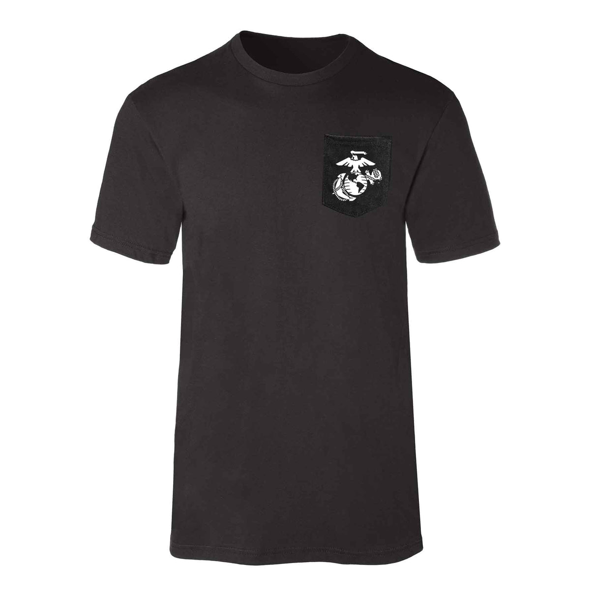 Grumpy Old Marine Vintage EGA Back With Front Pocket T-shirt - SGT GRIT