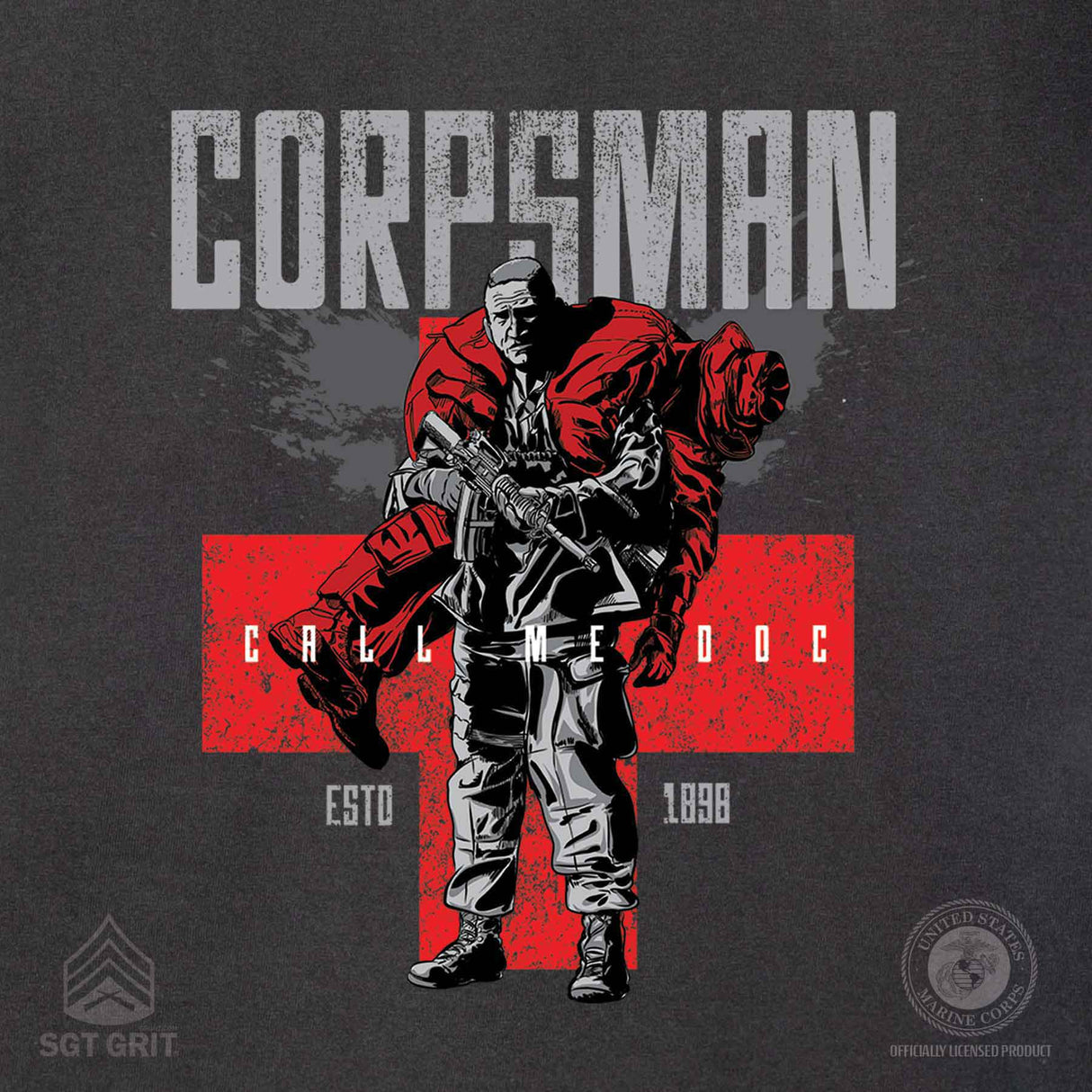 Corpsman Pocket T-shirt - SGT GRIT