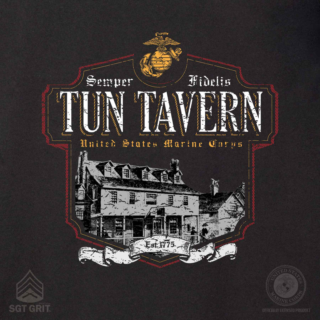 Tun Tavern T-shirt Full Back With Front Pocket - SGT GRIT