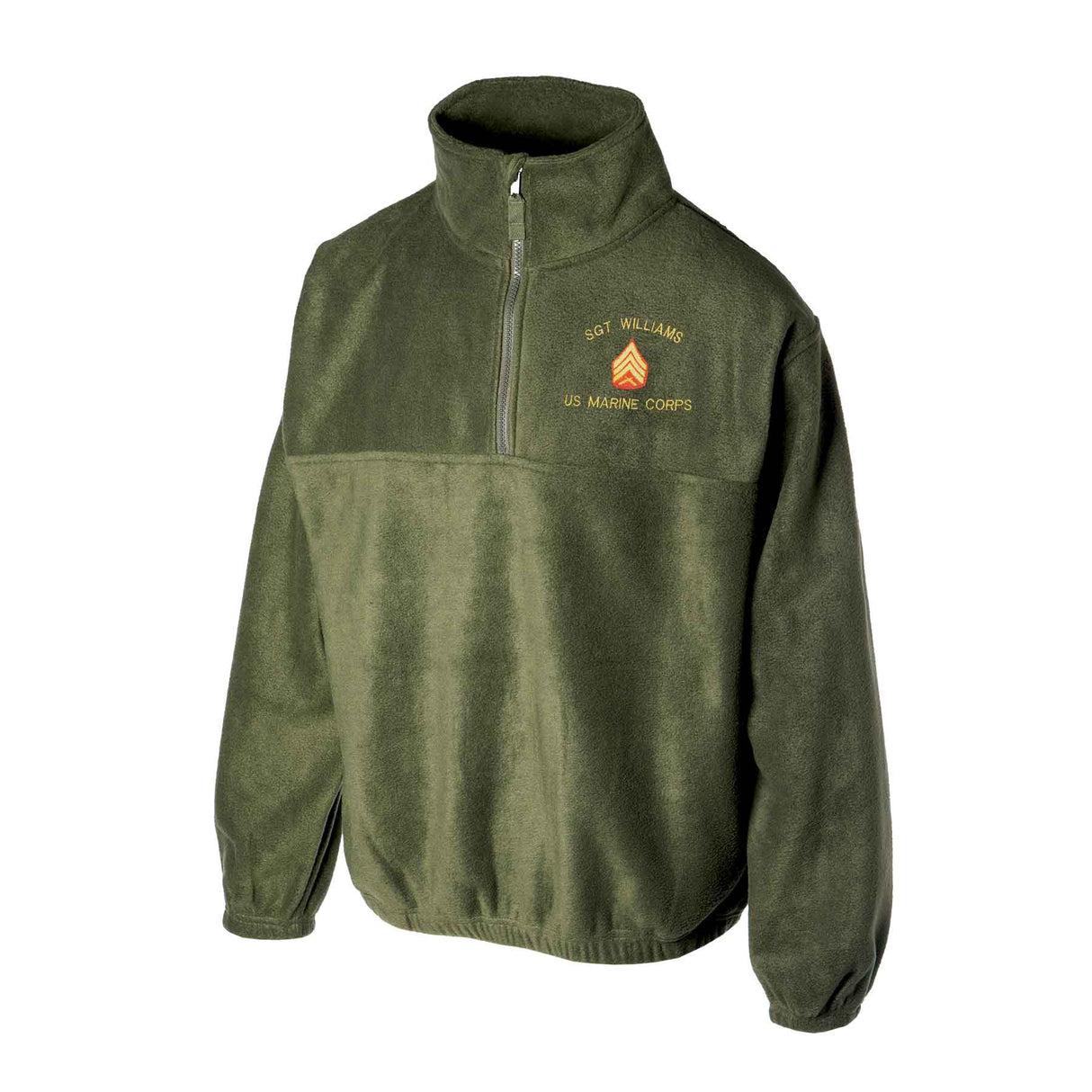 Custom USMC Embroidered 1/4 Zip Fleece - SGT GRIT
