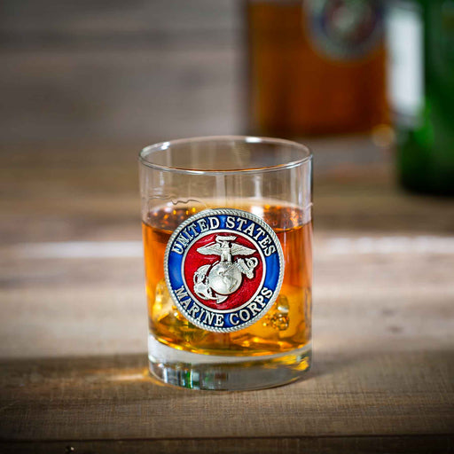 USMC Double Old Fashioned Glass - SGT GRIT