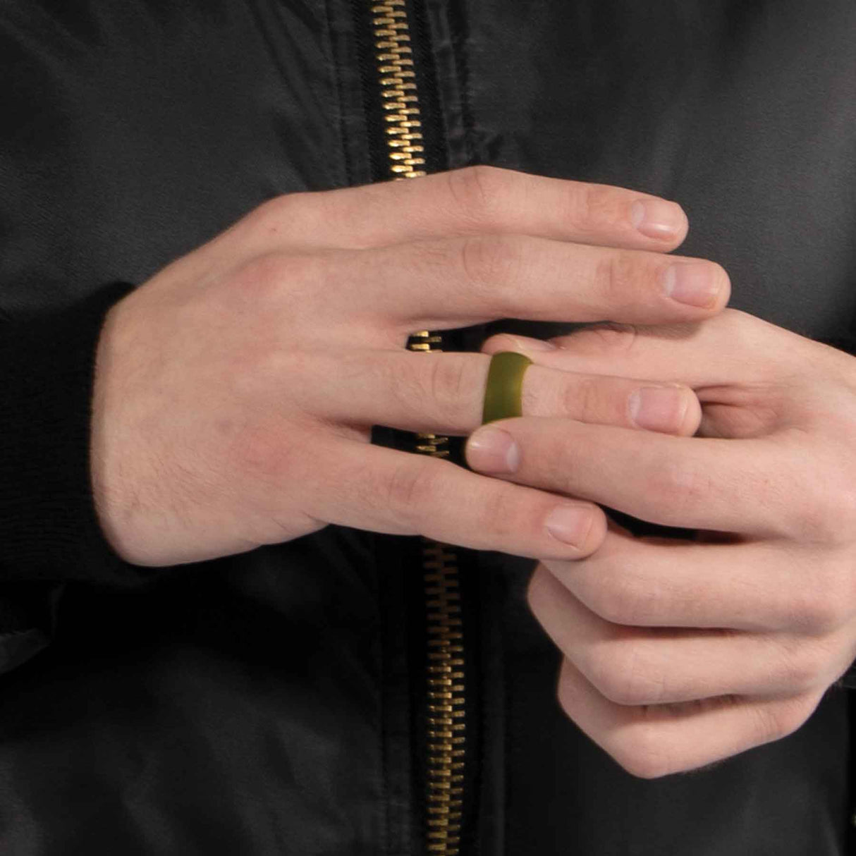 OD Green Silicone Wedding Band - SGT GRIT