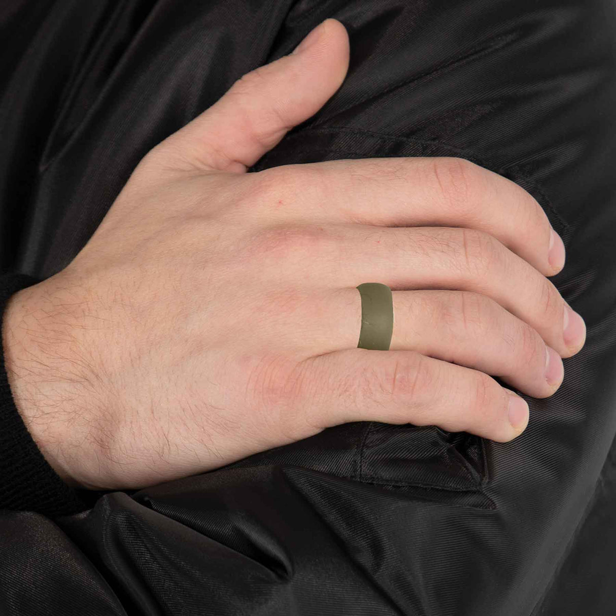 OD Green Silicone Wedding Band - SGT GRIT