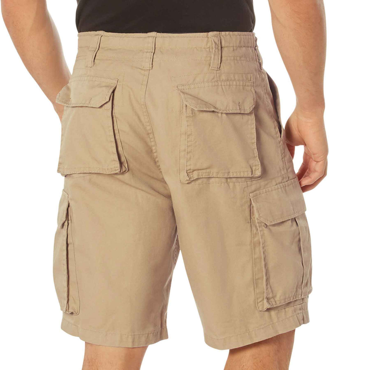 Paratrooper Cargo Shorts - Khaki - SGT GRIT