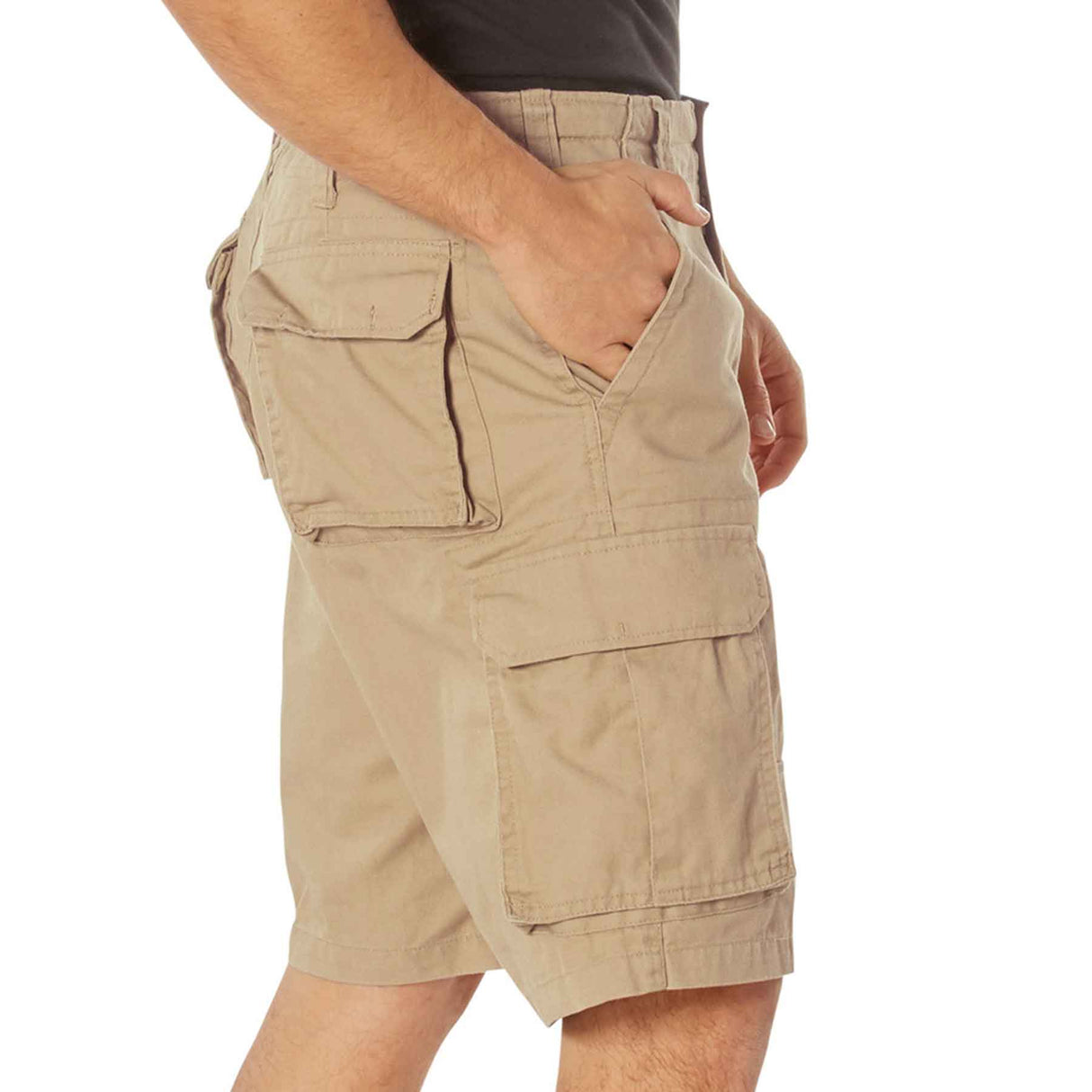 Paratrooper Cargo Shorts - Khaki - SGT GRIT