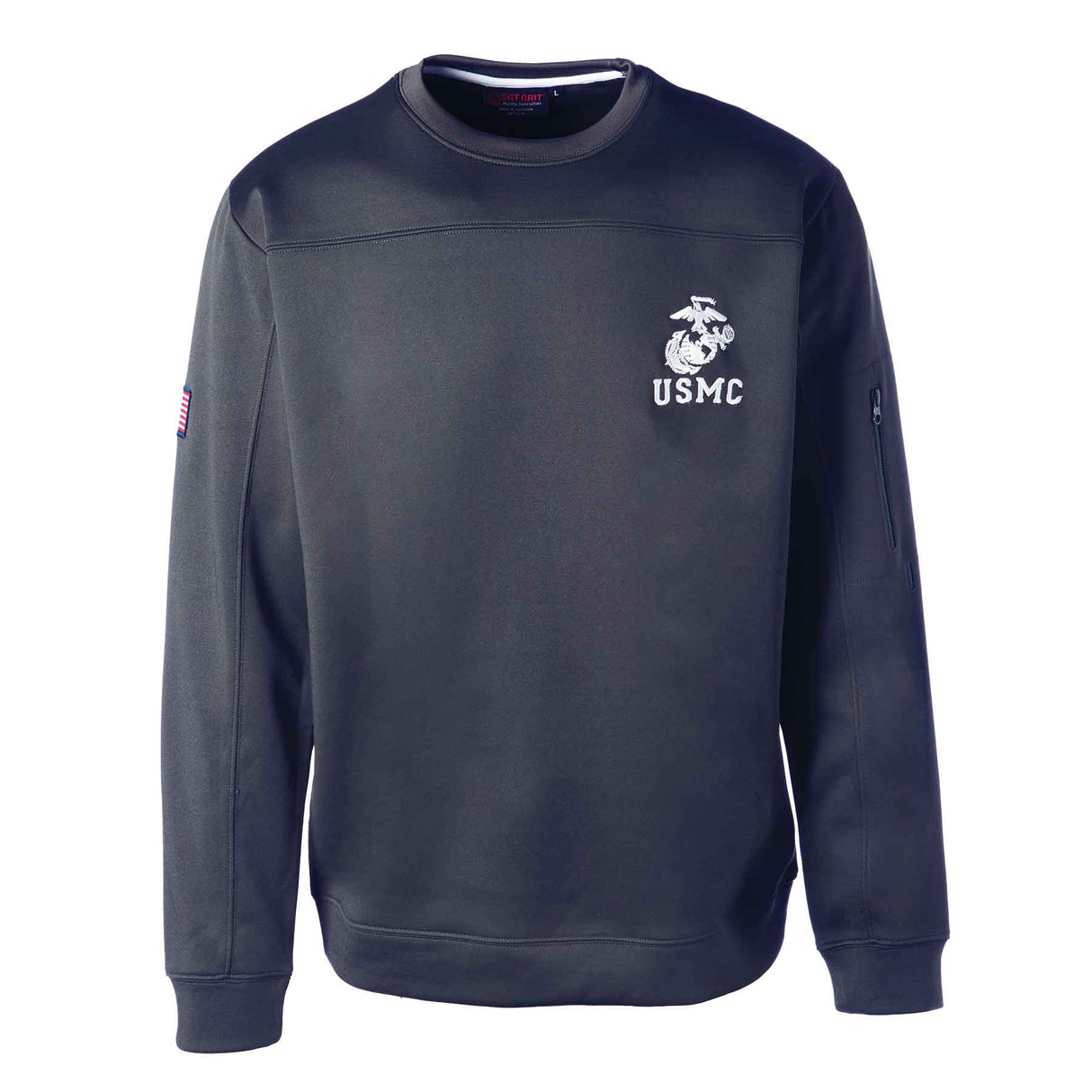 USMC Crew Neck Sweatshirt- Navy - SGT GRIT