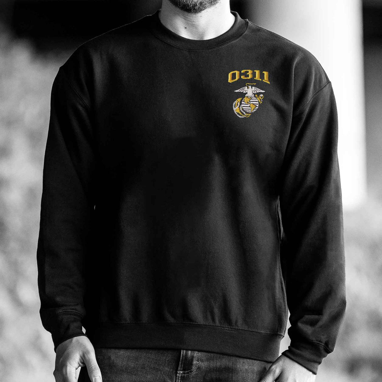 Marine Corps MOS Embroidered Sweatshirt - SGT GRIT