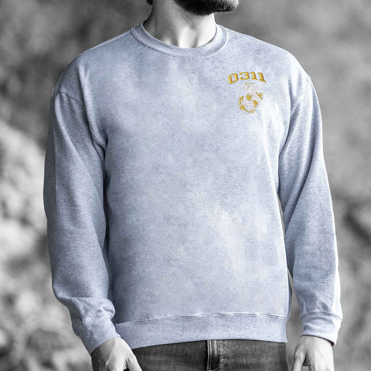 Marine Corps MOS Embroidered Sweatshirt - SGT GRIT