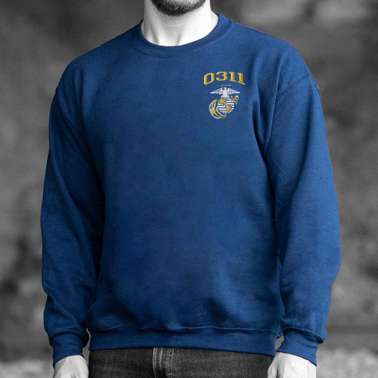 Marine Corps MOS Embroidered Sweatshirt - SGT GRIT