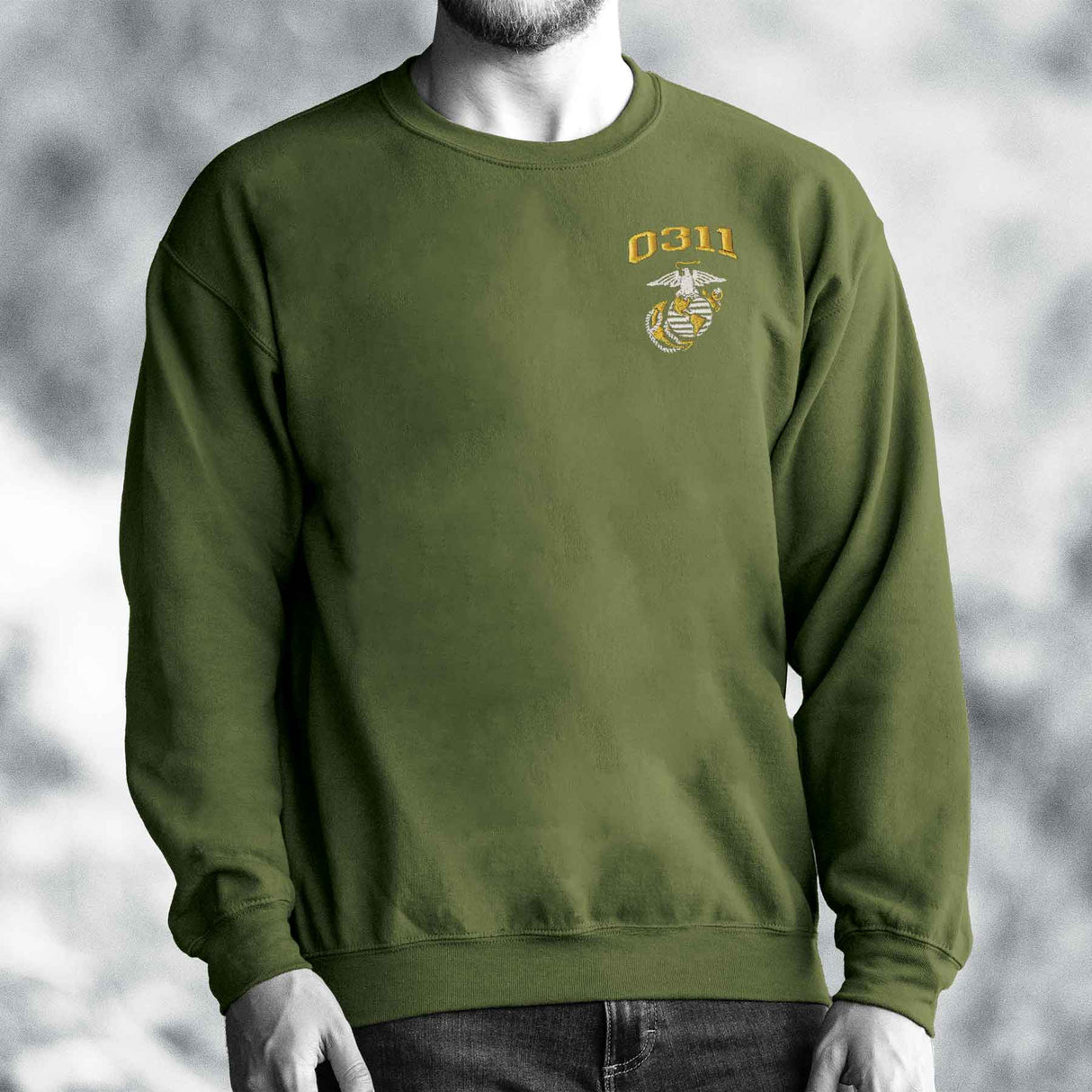 Marine Corps MOS Embroidered Sweatshirt - SGT GRIT