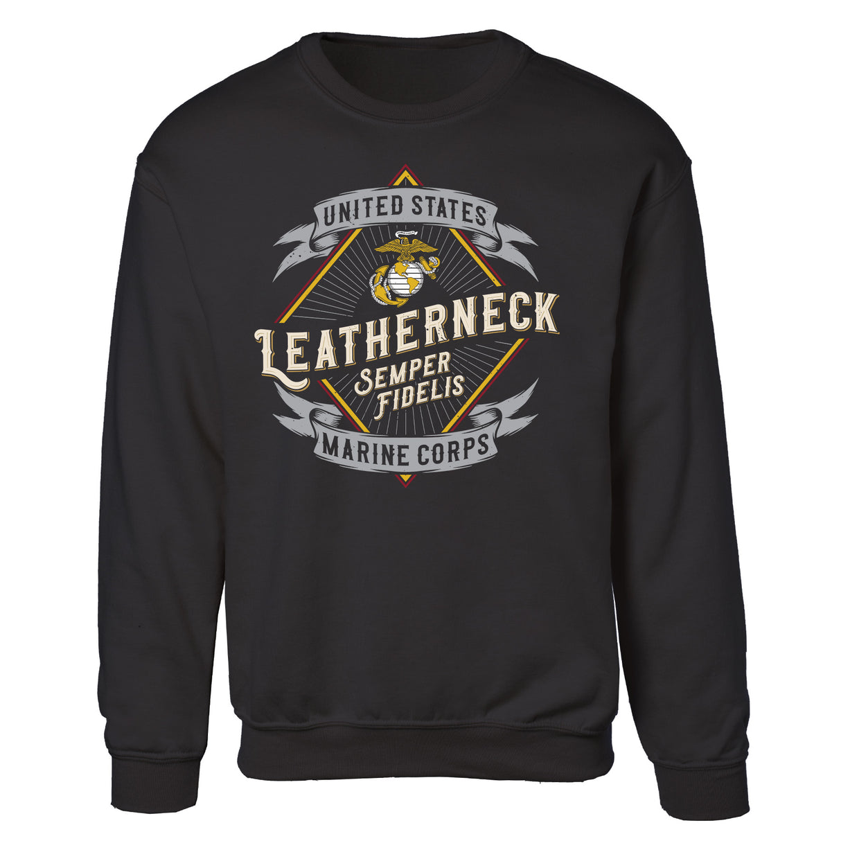 Marines Leatherneck Diamond Sweatshirt - SGT GRIT