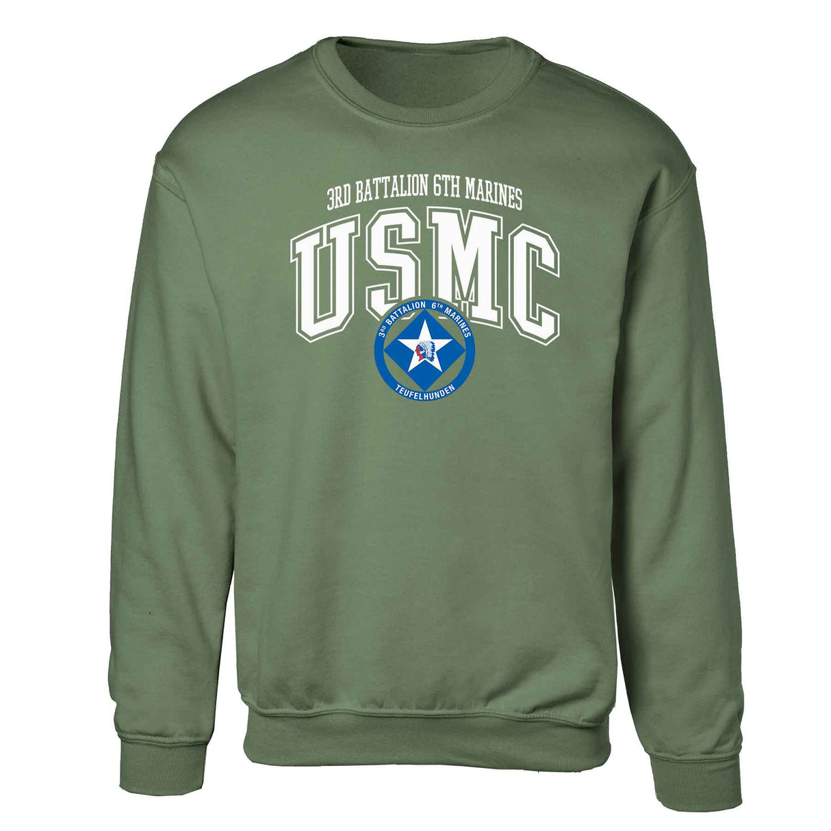 3rd Battalion 6th Marines Arched Sweatshirt - SGT GRIT