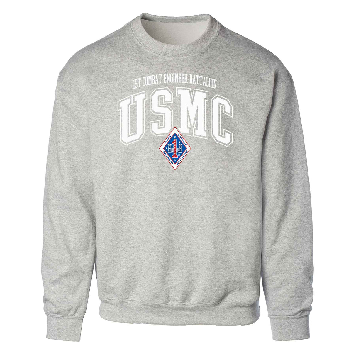 1st Combat Engineer Battalion Arched Sweatshirt - SGT GRIT