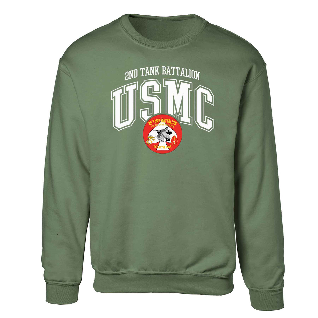 2nd Tank Battalion Arched Sweatshirt - SGT GRIT