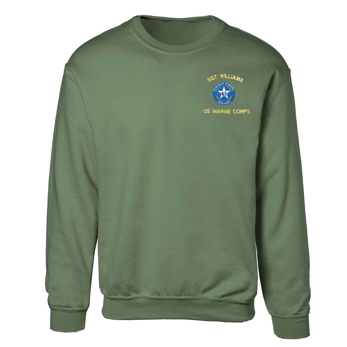 3rd Battalion 6th Marines Embroidered Sweatshirt - SGT GRIT