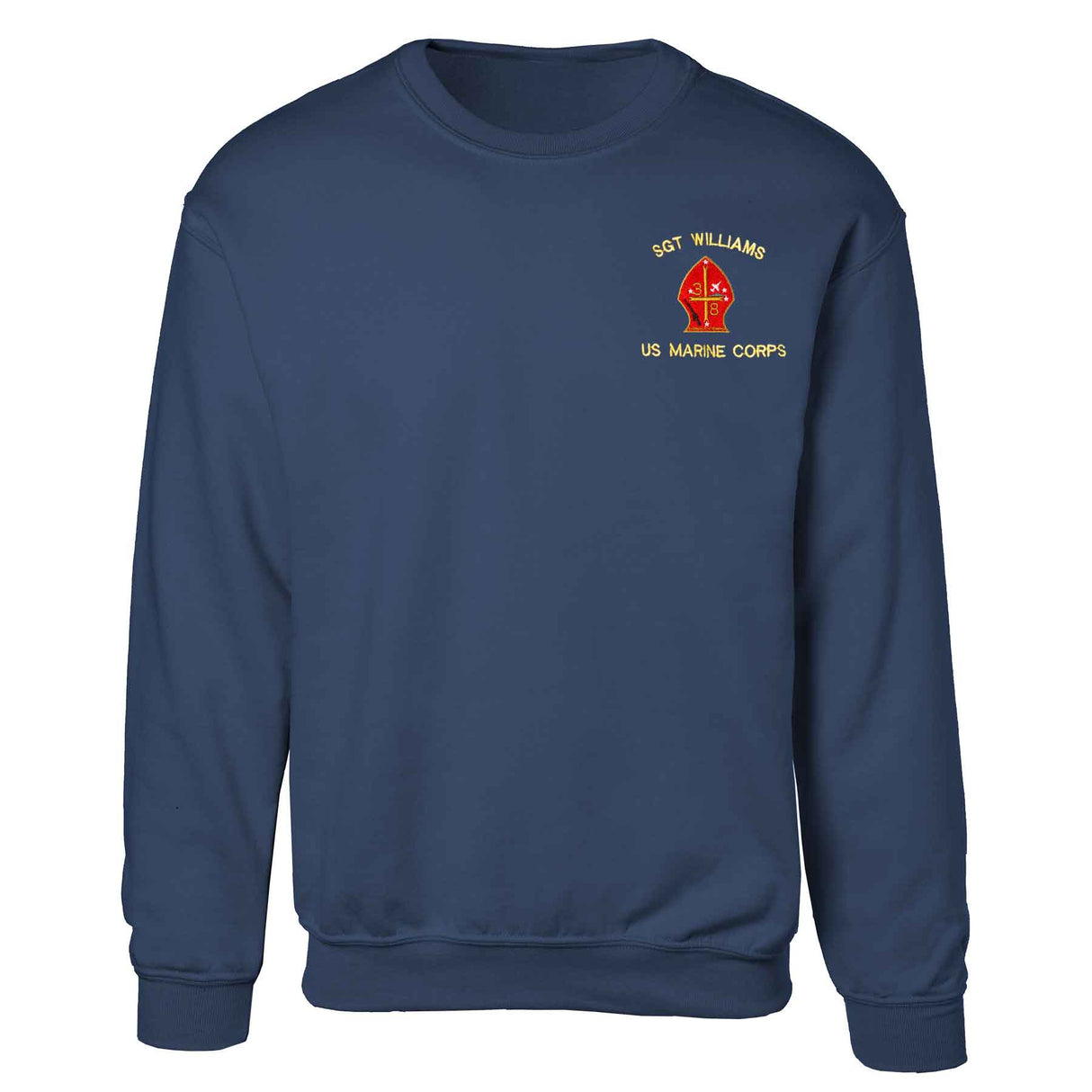 3rd Battalion 8th Marines Embroidered Sweatshirt - SGT GRIT