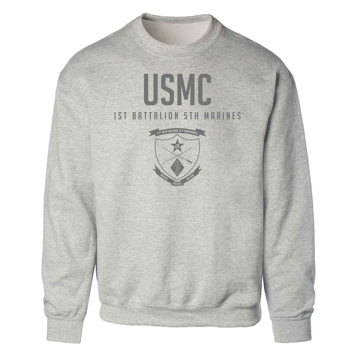 1st Battalion 5th Marines Tonal Sweatshirt - SGT GRIT