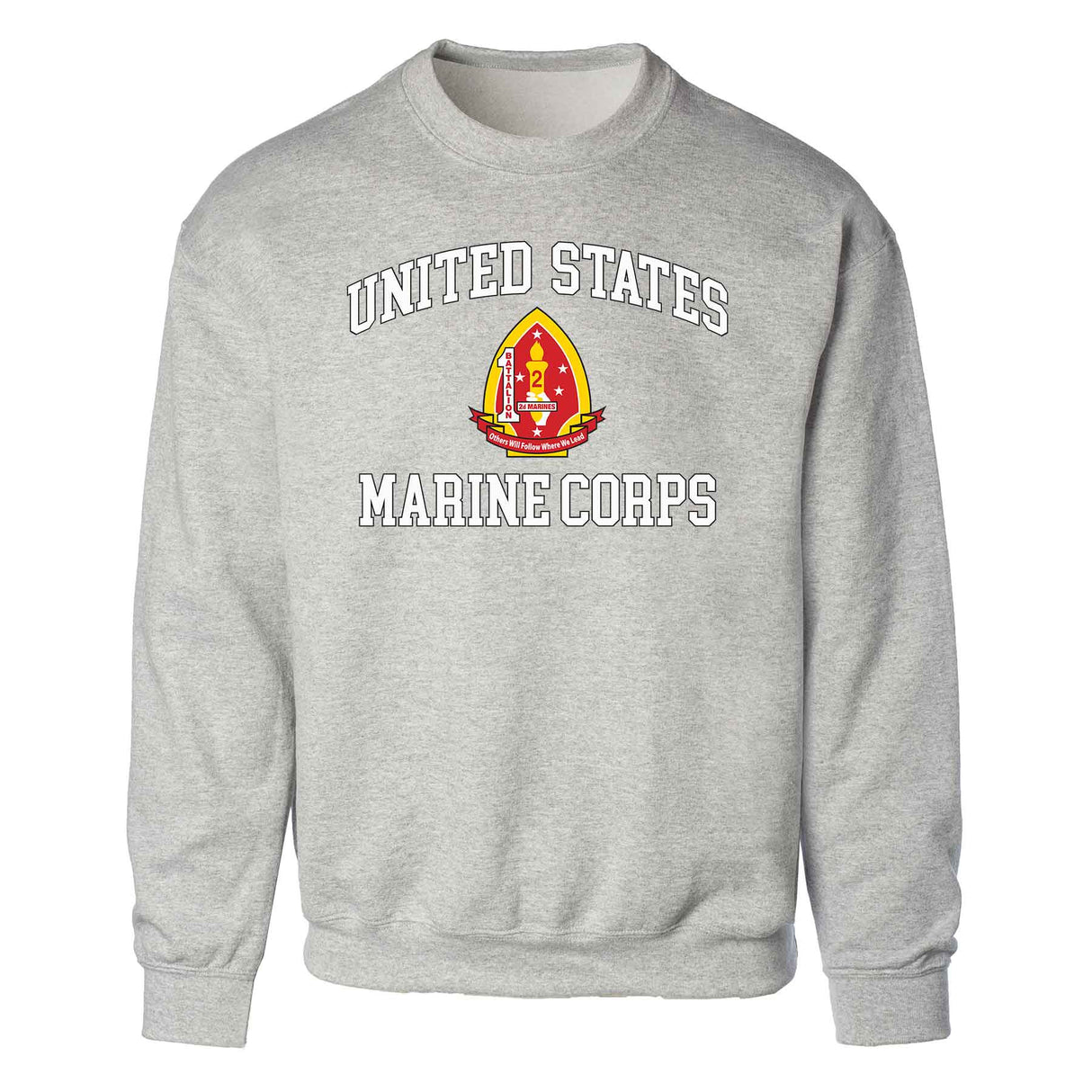 1st Battalion 2nd Marines USMC Sweatshirt - SGT GRIT
