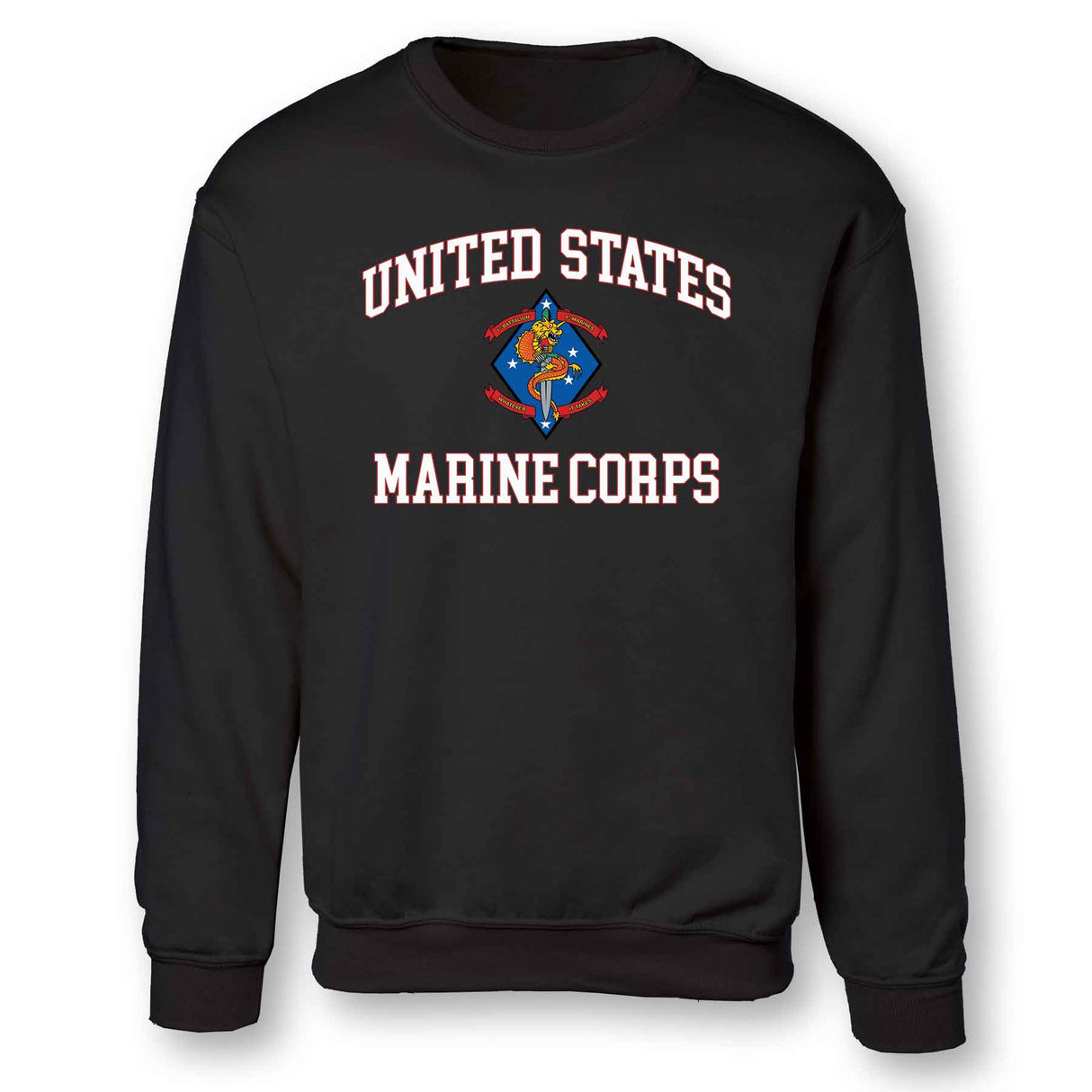 1st Battalion 4th Marines USMC Sweatshirt - SGT GRIT