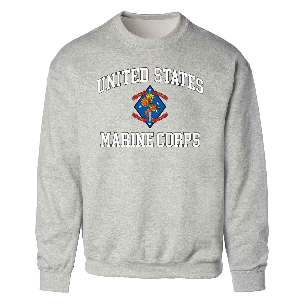 1st Battalion 4th Marines USMC Sweatshirt - SGT GRIT