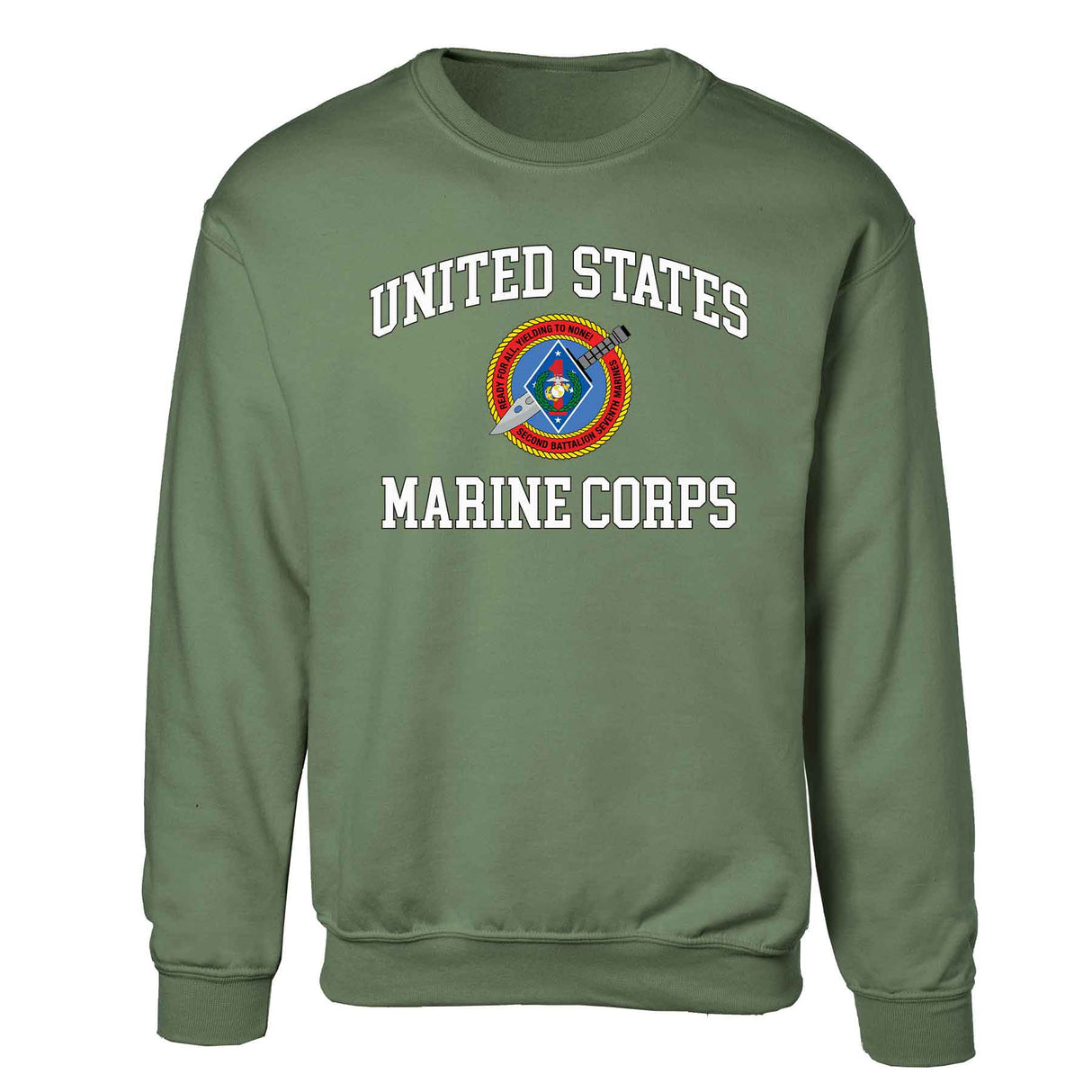 2nd Battalion 7th Marines USMC Sweatshirt - SGT GRIT