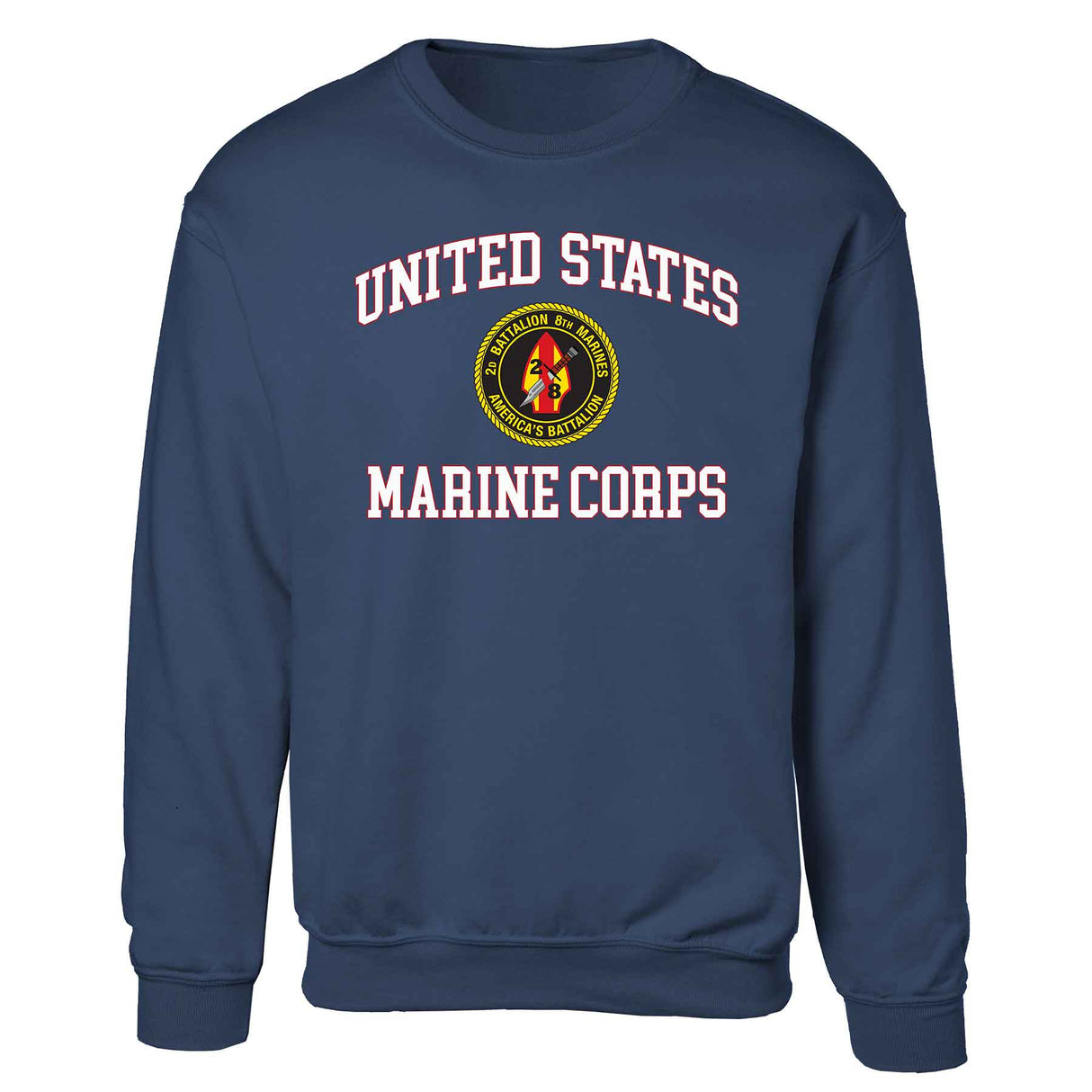 2nd Battalion 8th Marines USMC Sweatshirt - SGT GRIT