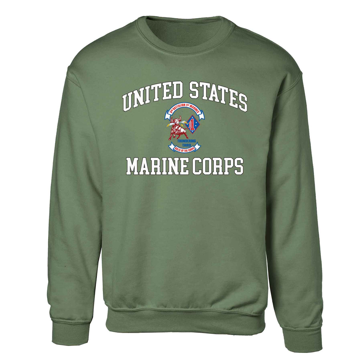 3rd Battalion 1st Marines USMC Sweatshirt - SGT GRIT