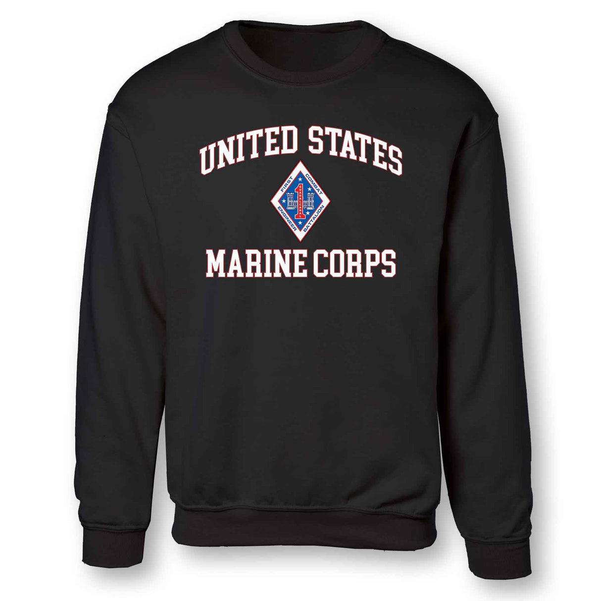 1st Combat Engineer Battalion USMC Sweatshirt - SGT GRIT