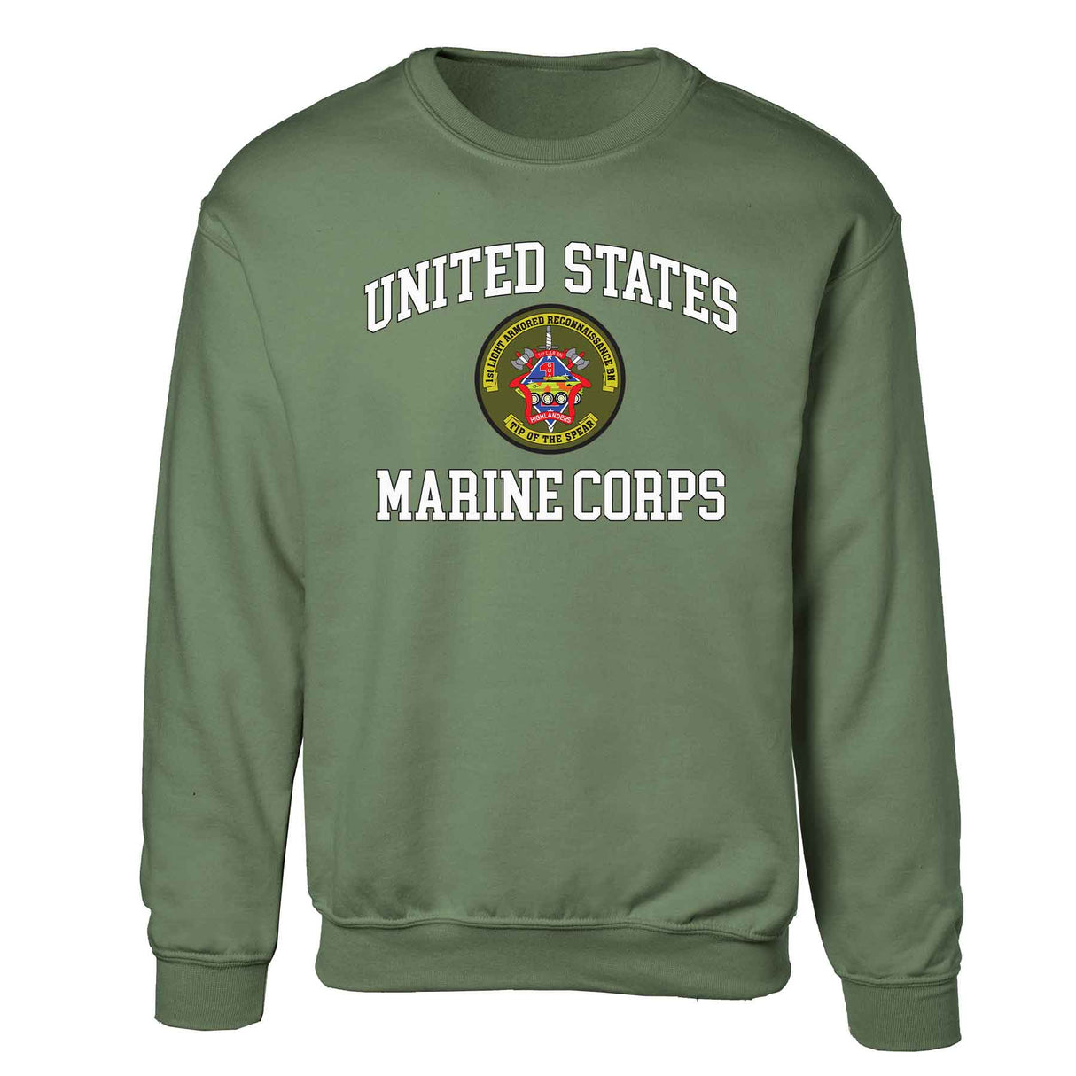 1st LAR Battalion USMC Sweatshirt - SGT GRIT