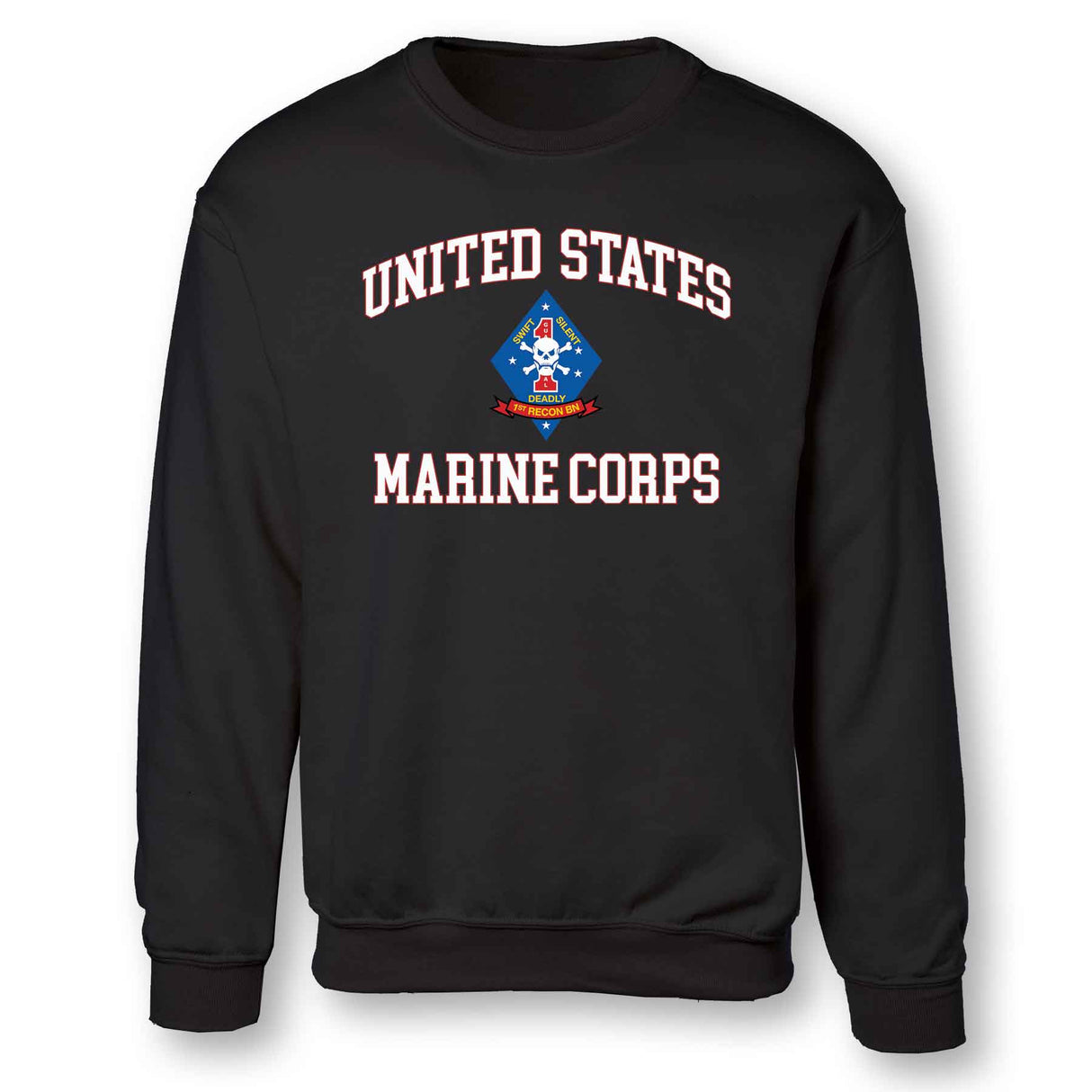 1st Recon Battalion USMC Sweatshirt - SGT GRIT