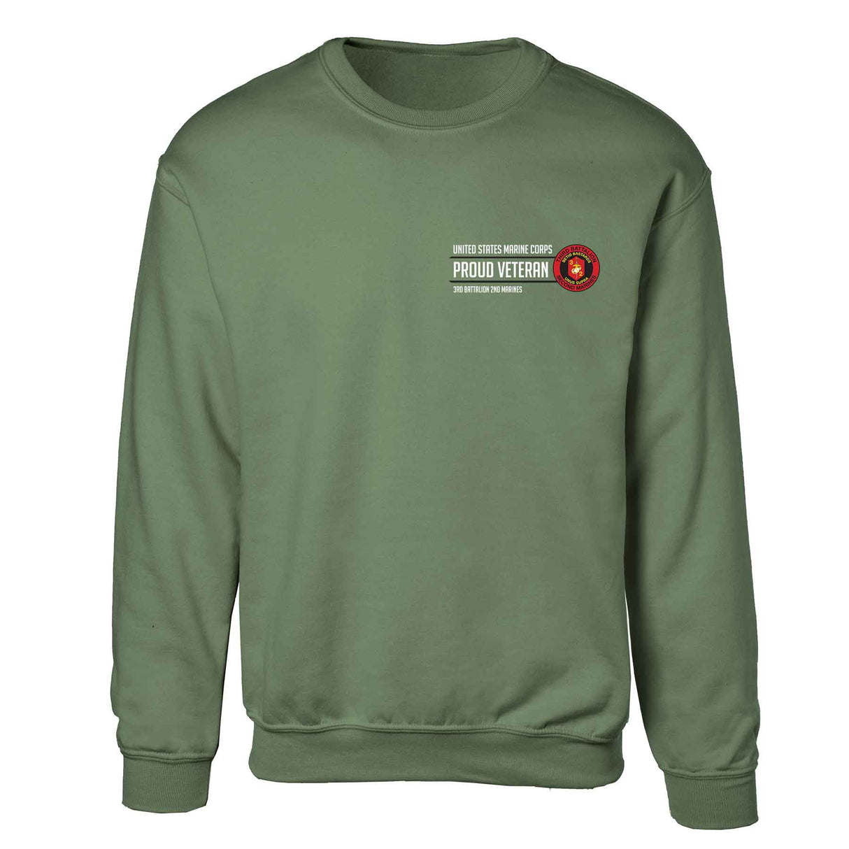 3rd Battalion 2nd Marines Proud Veteran Sweatshirt - SGT GRIT