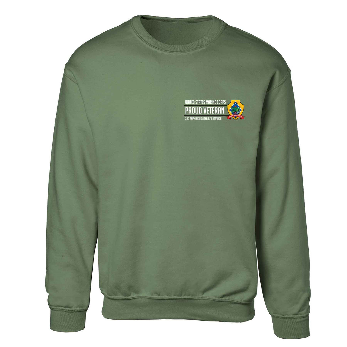 3rd Amphibious Assault Bn Proud Veteran Sweatshirt - SGT GRIT
