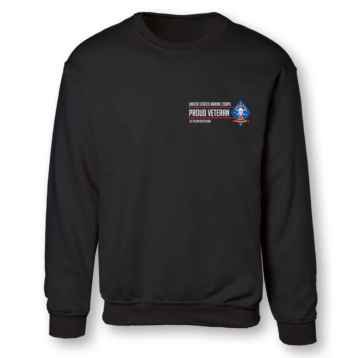 1st Recon Battalion Proud Veteran Sweatshirt - SGT GRIT