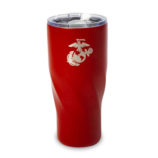 USMC Red Stainless Steel 20 oz. Tumbler - SGT GRIT