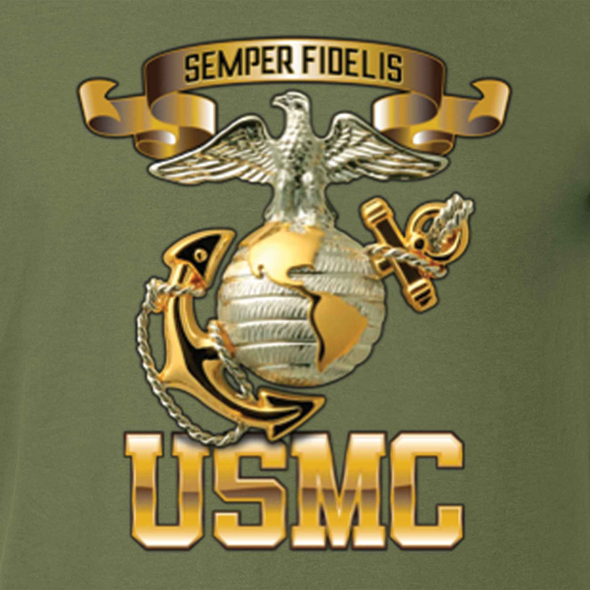 USMC Metallic EGA T-shirt - SGT GRIT