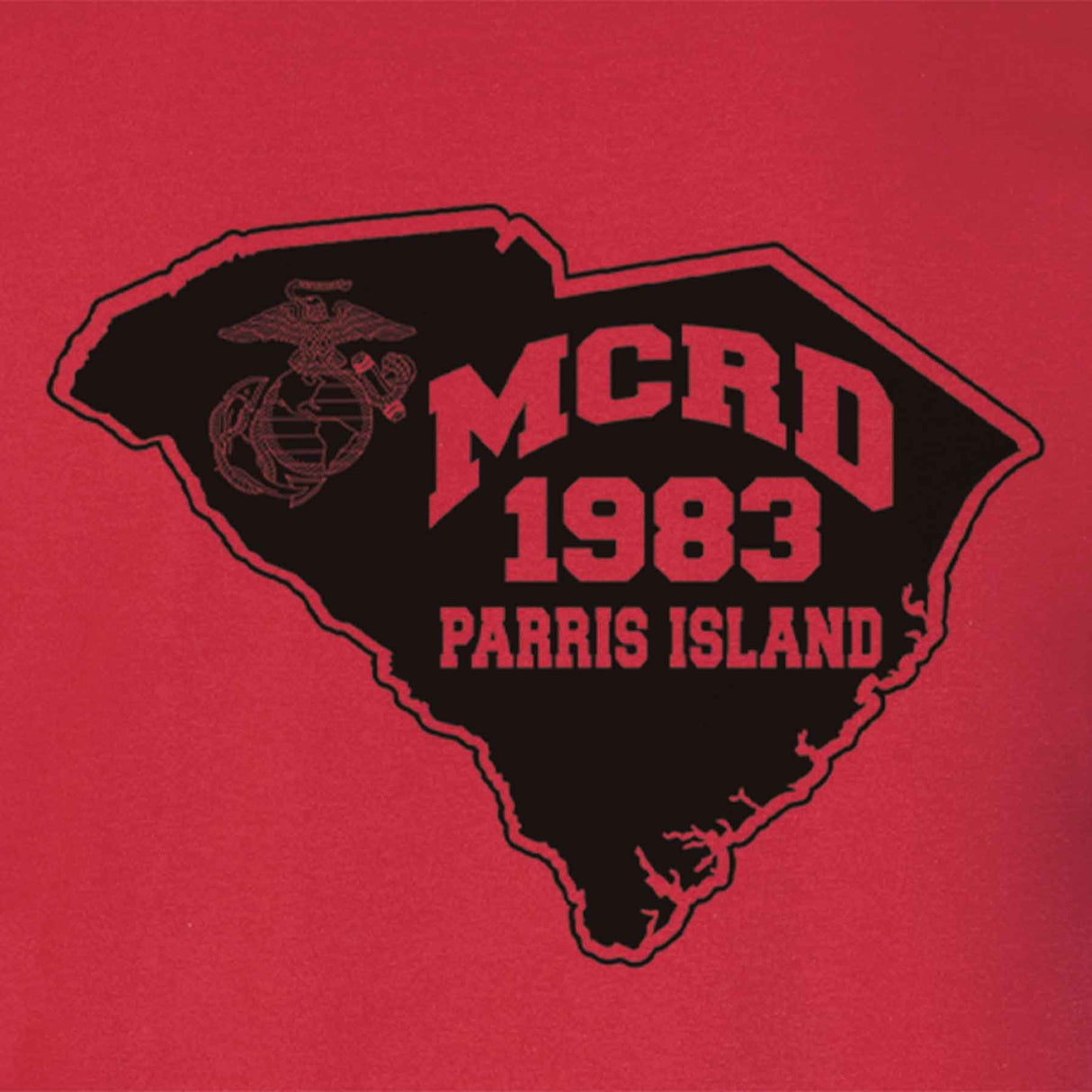 MCRD Location/Year State T-Shirt - SGT GRIT