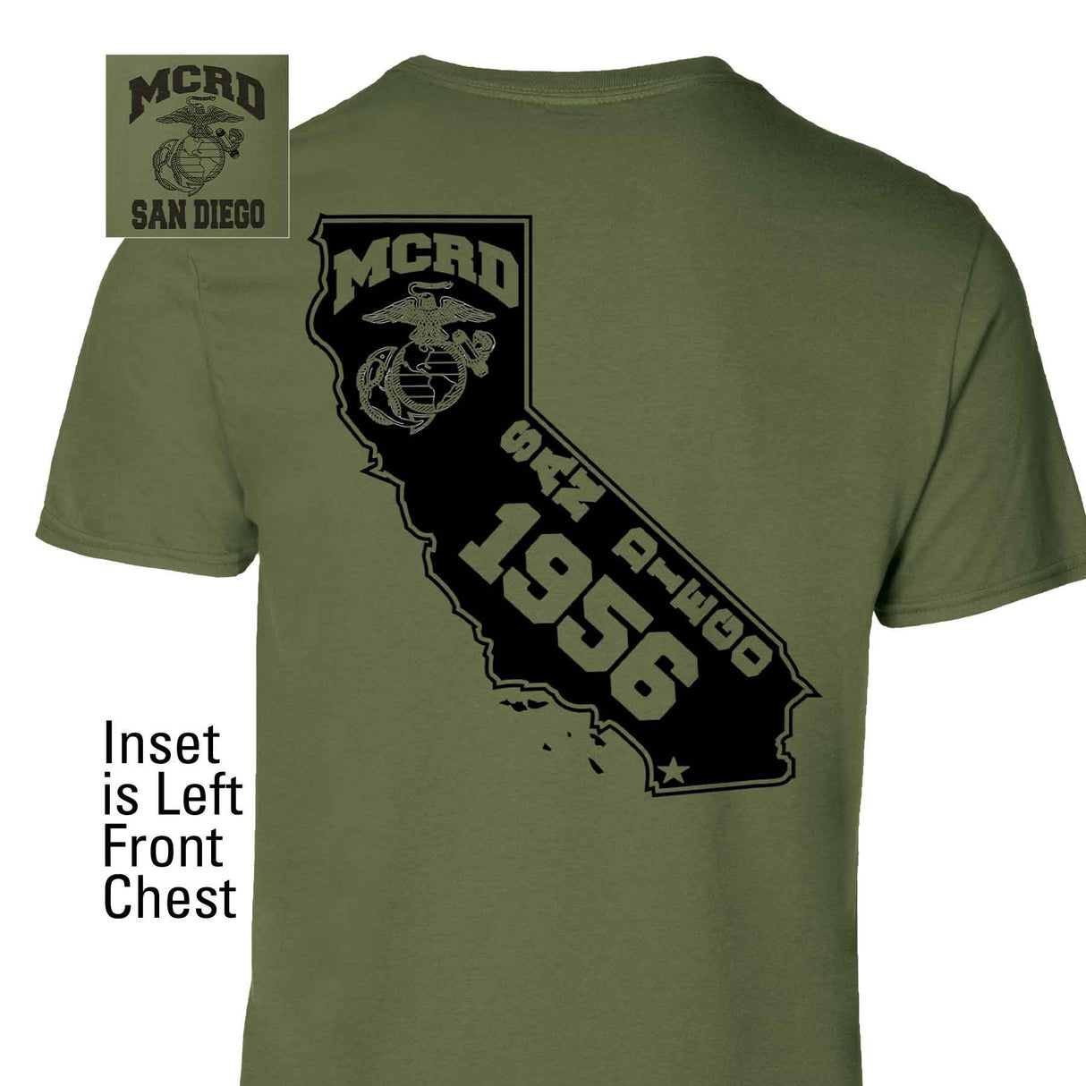 MCRD Location/Year State T-Shirt - SGT GRIT