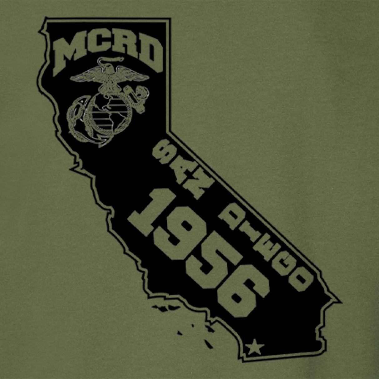 MCRD Location/Year State T-Shirt - SGT GRIT