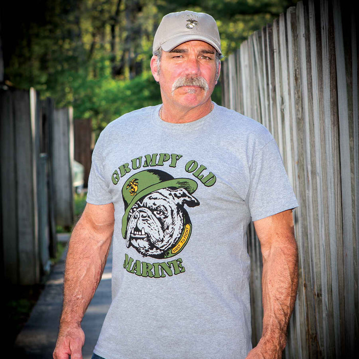 Grumpy Old Marine Bulldog Mascot T-shirt - SGT GRIT