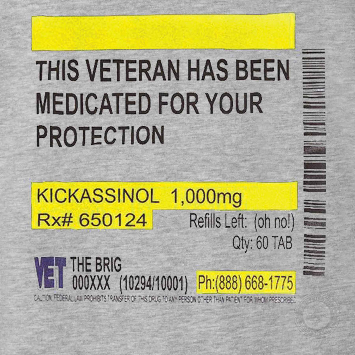 Medicated For Your Protection T-shirt - SGT GRIT
