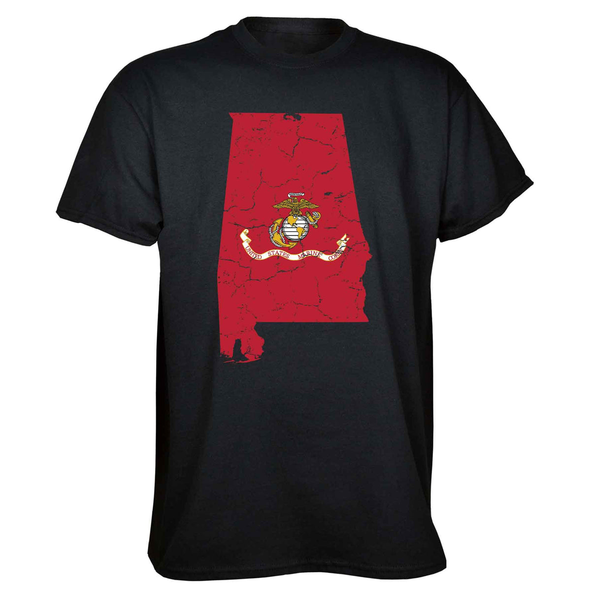 Customizable USMC T-Shirt with Choose-your-State Option - SGT GRIT