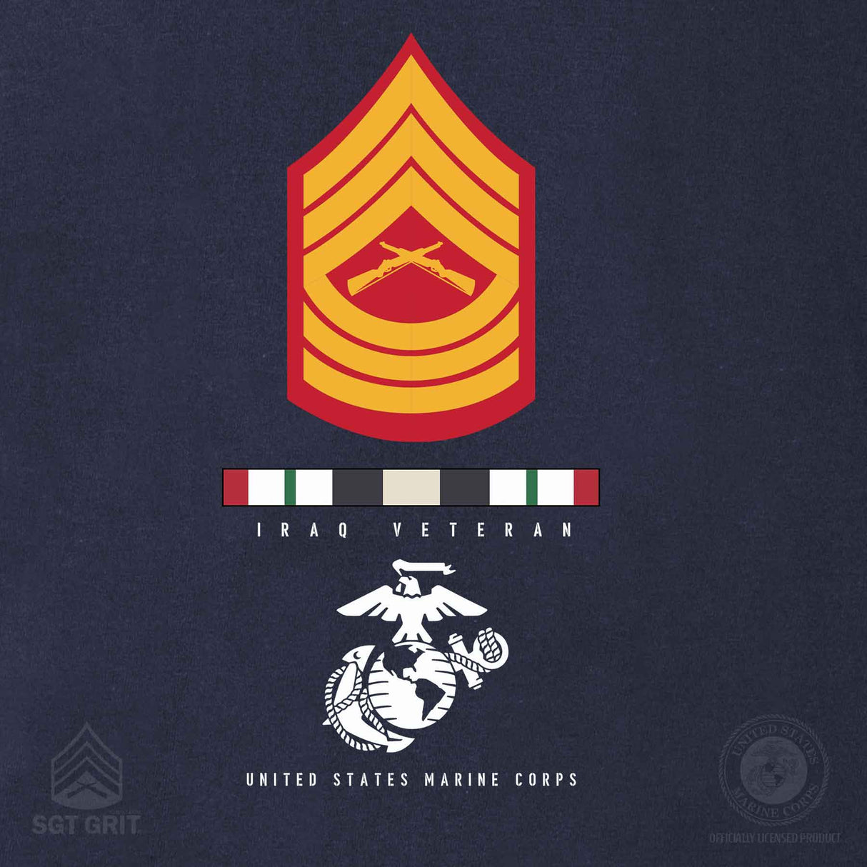 Choose Your Conflict And Rank - Dress Blues T-shirt - SGT GRIT