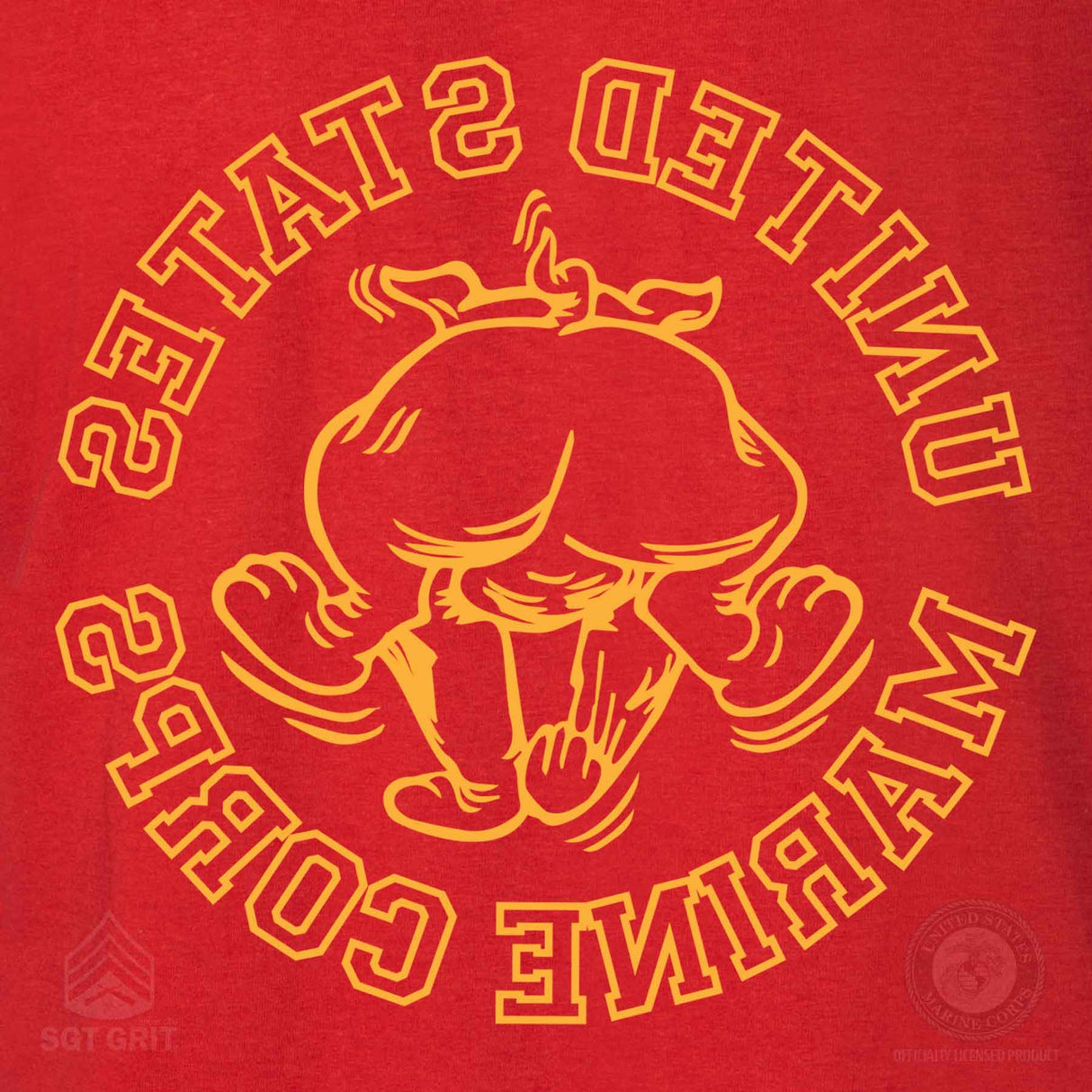 Marine Corps Bulldog Mascot Graphic T-shirt - SGT GRIT