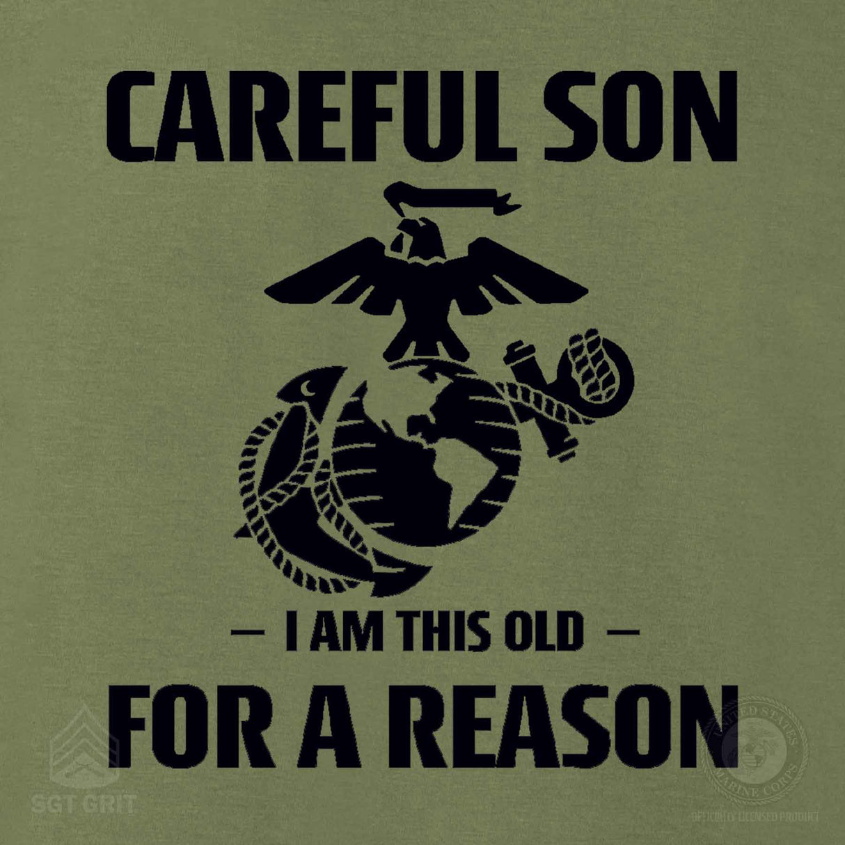 Marine Graphic 'Careful Son' Short-Sleeve T-shirt - SGT GRIT