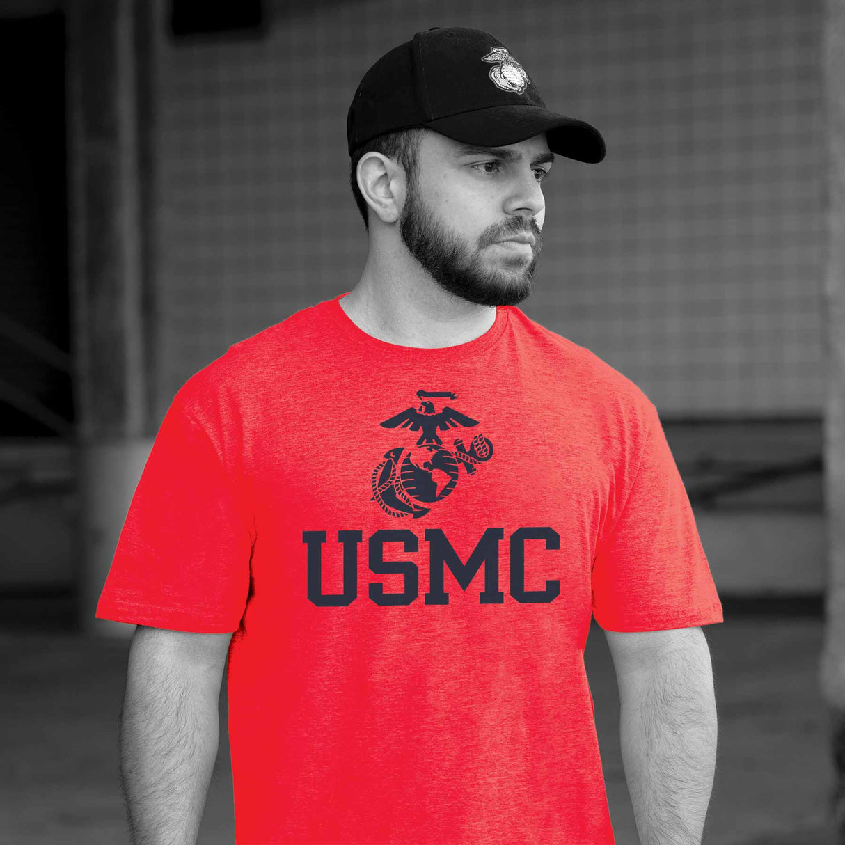 Champion USMC Jock Tag Tri-blend T-shirt - SGT GRIT