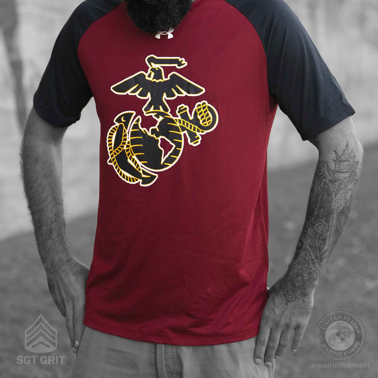 Under Armour EGA Raglan Sleeve Tech T-shirt - SGT GRIT